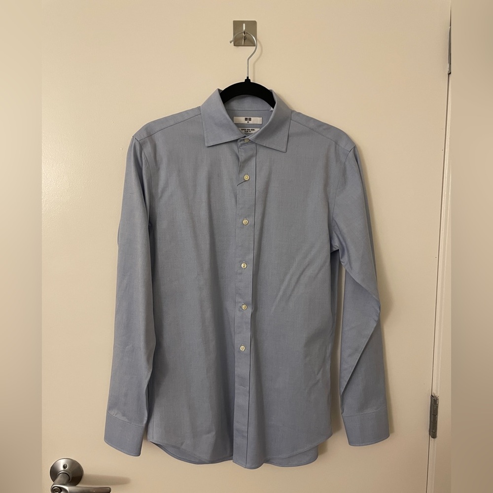 Uniqlo blue shirt Non-iron